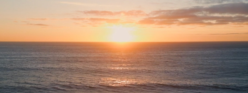 sunset at sea